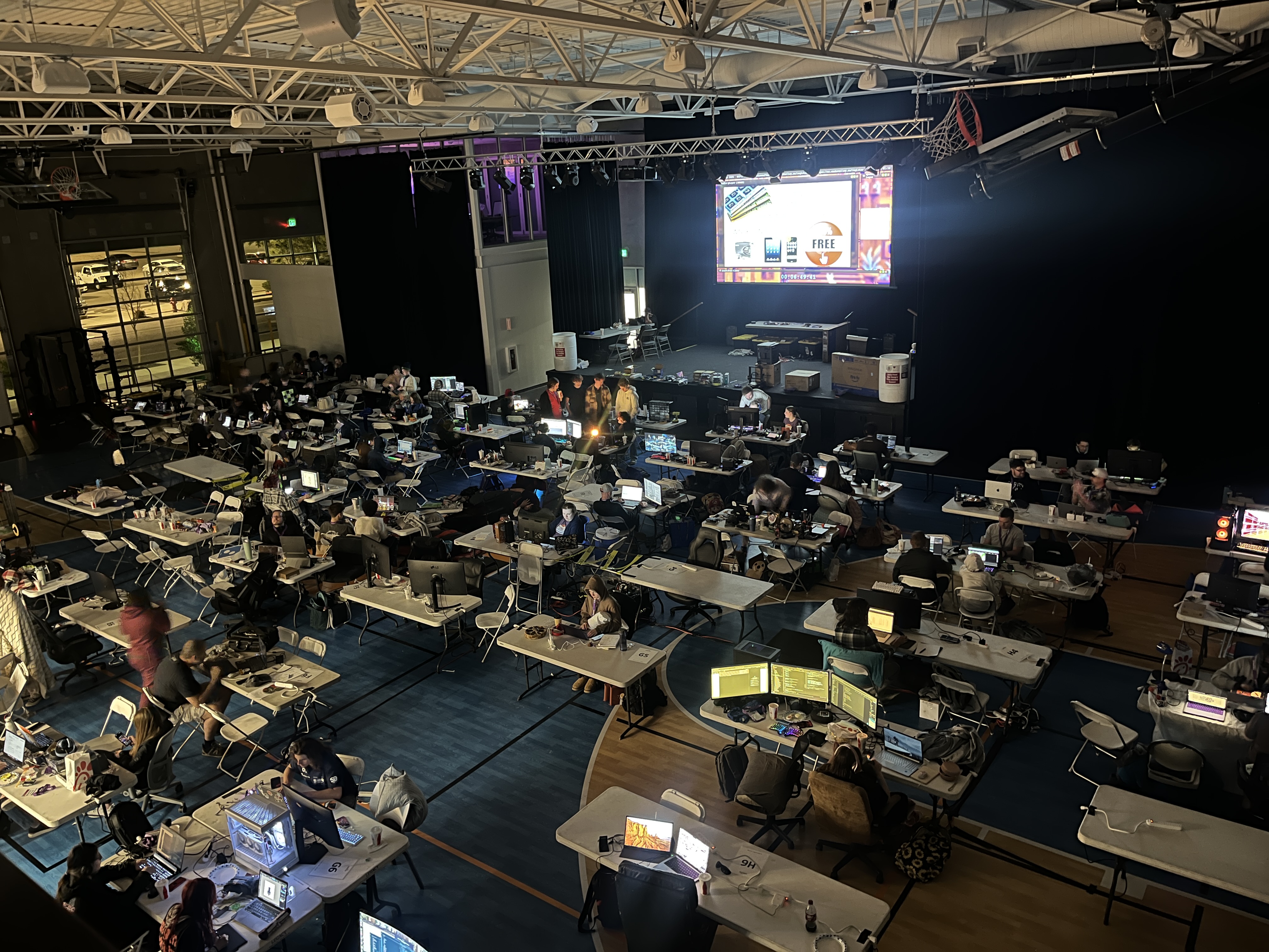 Team working during code camp